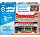 SPICY SHELF PATENTED SPICE RACK AND STACKABLE ORGANIZER , ADJUSTABLE - WHITE - Like New