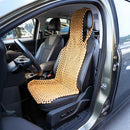 ZONETECH BEADED SEAT COVER COOLING MASSAGE CUSHION CAR SEAT NATURAL - NATURAL - Brand New