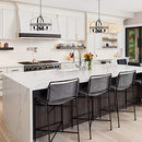 Kira Home Ridgecrest 21" 4-Light Farmhouse Pendant Chandelier - Gray Oak Finish - Brand New