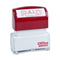 944-916 Office Depot Pre-Inked Message Stamp, Red/White - Brand New