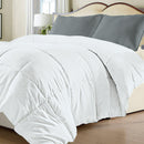 COLLECTIONS ETC QUILTED DOWN ALTERNATIVE SOLID COMFORTER - WHITE - Like New