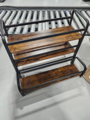 GENERIC SYRUP HOLDER / SPICE RACK - BROWN/BLACK - Like New