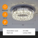 WOSHITU Mini Crystal Chandeliers Bedroom Lighting 24W Dimmable LED - Clear - Like New