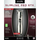 ANDIS 32690 PROFESSIONAL SLIMLINE PRO GTX CORDLESS WIDE BLADE TRIMMER - CHROME - Like New