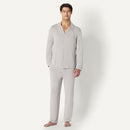 AMAZON ESSENTIALS X SOFIA GRAINGE MEN'S LONG SLEEVE PAJAMA SET SIZE L-GRAY - Brand New