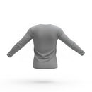 SPYDER WOMEN'S MICRO FRENCH TERRY THERMAL TOP SWL040 - SMALL - HEATHER GREY - Like New