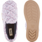 FLOOPI WOMENS SHERPA FUR QUILTED SLIPPERS - SIZE: WOMEN 7 (M) - LAVENDER - Like New
