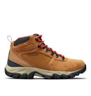 COLUMBIA MEN NEWTON RIDGE PLUS II WATERPROOF HIKING BOOT SIZE 7.5W, ELK/RED - Like New