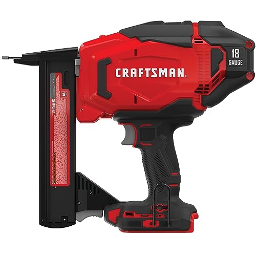 CRAFTSMAN V20 NARROW CROWN STAPLER CORDLESS 18 GAUGE TOOL ONLY CMCN618NB - RED - Like New
