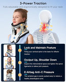HYBODIES CERVICAL TRACTION DEVICE AIR COLLAR: INFLATABLE NECK STRETCHER - GRAY - Like New