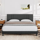 NOVILLA QUEEN BED FRAME WITH HEADBOARD BED FRAME QUEEN SIZE WITH WOOD SLATS - Like New