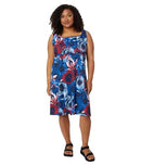 COLUMBIA WOMEN'S PFG FREEZER III DRESS - COLLEGIATE NAVY ROSELLES - M - Brand New