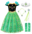 JERRISAPPAREL GIRLS PRINCESS COSTUME HALLOWEEN FANCY DRESS SIZE 4T - GREEN - Like New