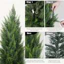 Vitalismo Artificial Topiary Cedar Trees 4FT Tall 2 Sets for Outdoor/Indoor - Like New