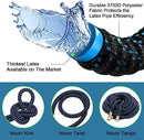 TYRELLSO 100FT EXPANDABLE GARDEN HOSE KINK FREE FLEXIBLE WATER HOSE BLACK BLUE - Like New