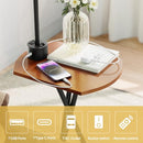 ROTTOGON Floor Lamp with Table, End Table Lamp with Remote Control and Charging - Like New
