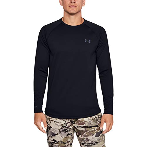 1353349 UNDER ARMOUR MEN'S PACKAGED BASE 4.0 CREW T-SHIRT MEN'S 3XL - BLACK - Brand New