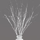 VANTREE 10 PCS ARTIFICIAL BRANCHES CURLY WILLOW BRANCHES OLIVE BRANCHES - WHITE - Brand New