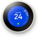 Google Nest Learning Thermostat Programmable Smart 3rd Gen T3017US - White Brand New