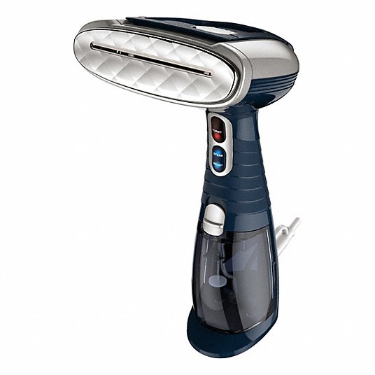 CONAIR GARMENT STEAMER: 15 MIN STEAM TIME, 13 IN OVERALL LG - BLUE/SILVER - Like New