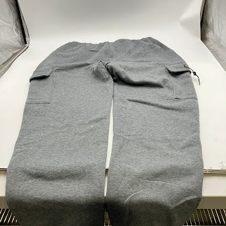 G-MAN MEN'S JOGGER HEAVY WEIGHT FLEECE CARGO POCKET SWEAT SIZE 2XL - LIGHT GRAY - Brand New