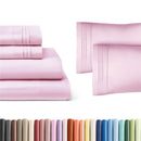 CGK Unlimited Sheet Set & Pillowcase Bedding Bundle Full Size - Light Pink - Like New