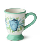 CERTIFIED INTERNATIONAL SEA GLASS CERAMIC MUGS, SET OF 4 - SEA GLASS - Like New
