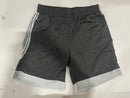 JUMP START BLACK AND SILVER STRIPES BASKETBALL SHORT - SIZE: MEN M - Brand New