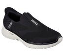 SKECHERS MEN'S GOWALK 6 SLIP INS CASUAL SNEAKER - SIZE: MEN 11.5 - BLACK/WHITE - Brand New