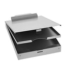 AMAZON BASICS METAL STORAGE CLIPBOARD, THREE-TIER, 10PK, LETTER SIZE, SILVER - Like New