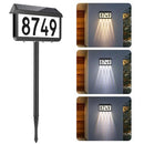 Brightever Solar Address Signs, House Number for Outside Waterproof, 3-Color LED - Like New