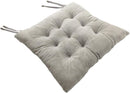 RULLENY CHAIR PADS AND SEAT CUSHIONS WITH TIES NON SLIP 2PC - LIGHT GRAY - Brand New