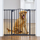 InnoTruth 29-39.6” Baby Gate, 30" Tall Pressure Mount Pet Gates, VC1911 - Black - Like New
