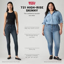 LEVI'S WOMEN'S 721 HIGH RISE SKINNY JEANS - SIZE WOMEN 27X30 - BLUE STORY - Brand New