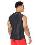 UFC Sleeveless Crew Neck Tank Top for Men Blended Cotton Short Sleeves Black - Brand New