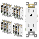 ENERLITES 20 Pack White Decorator Receptacle Standard Electrical Wall Outlet - Like New