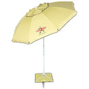 LIFE IS GOOD 6.5' OUTDOOR BEACH UMBRELLA ANCHORX HEAVY DUTY WIND STABILITY RED - Like New