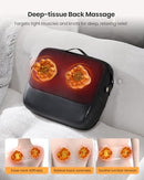 KNQZE 3-IN-1 SHIATSU BACK MASSAGER HEAT LUMBAR SUPPORT 4D KNQZE-B1 - BLACK - Like New