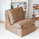 N&V Folding 2-in-1 Couch with Two Cushions Couch Memory Foam (B0CCNNWYTK) - Brand New