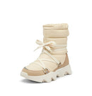 SOREL KINETIC IMPACT NXT WATERPROOF MID BOOT - SIZE: WOMEN 10 - HONEY WHITE - Like New