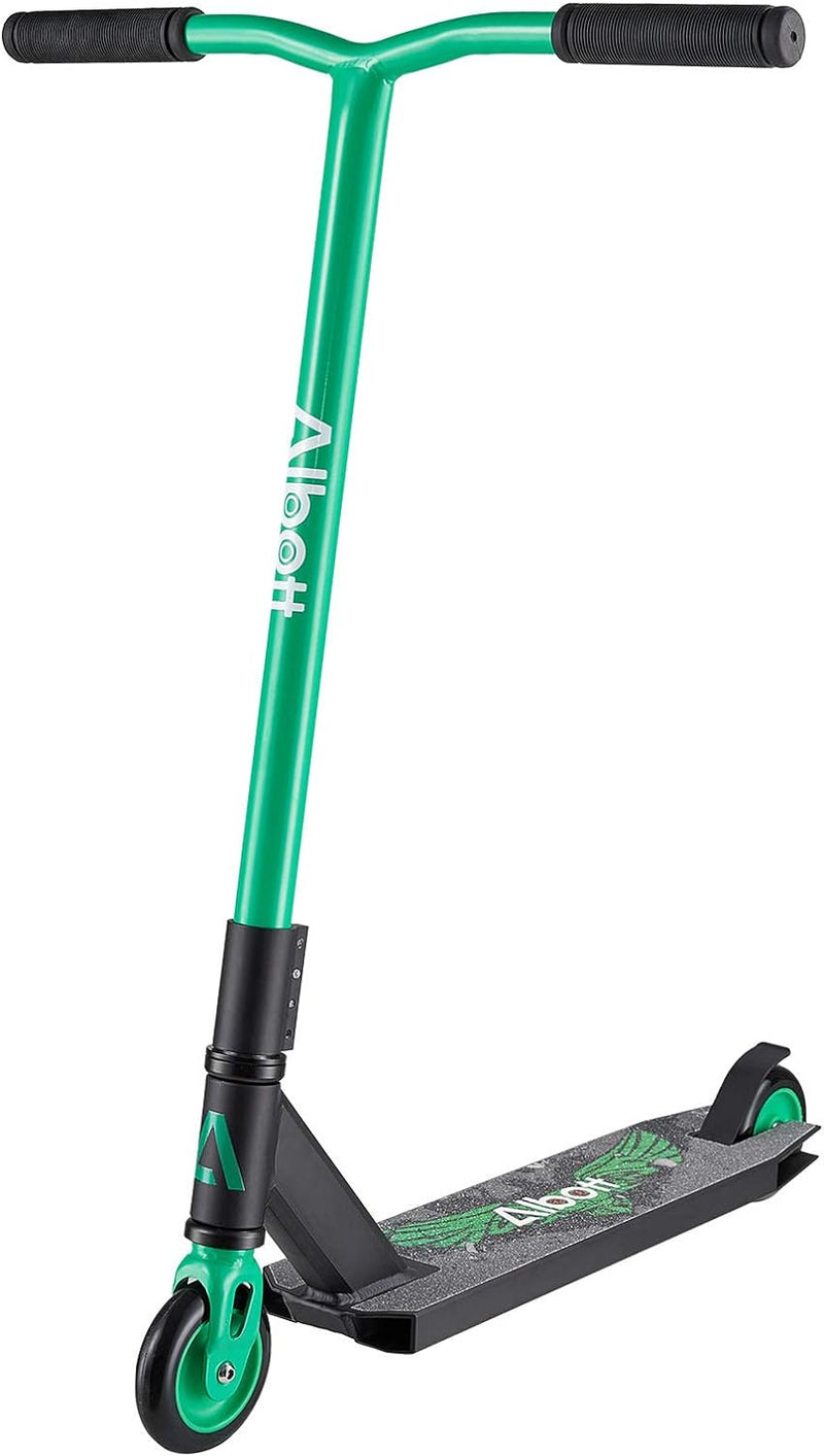 ALBOTT Pro Scooters Stunt Scooter for Kids 8+ - Black and Green Like New