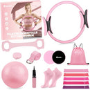 Hoedia Pilates Kit for Women, Pilates Equipment Ring and Ball Set - Pink - Like New