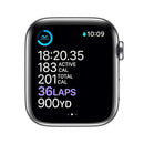 Apple Watch Series 6 GPS Cellular 44mm Stainless Steel White Band M07L3LL/A - Like New