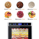 COMKERI 8 Trays Food Dehydrators for Food and Jerky, Stainless Steel, 110V/700W - Like New
