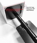 Vinyl PVC Real Estate Sign Post 5 Feet Tall - with Flat Cap B07F1CWJMQ - New - Brand New
