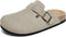 Xiakolaka Women's Suede Clogs Buckle Slip on Footbed Home Clog Slippers Beige 9 Like New