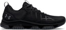 UNDER ARMOUR MEN'S MICRO G STRIKEFAST TRAIL - SIZE: MEN 10.5 - BLACK PITCH-GRAY - Like New
