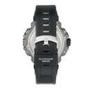 ARMITRON MEN'S SHOWCASE CASUAL WATCH, RESIN BAND - BLACK - Brand New