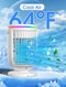 JYEW Air Conditioners Fan 120° Rotating Function, Evaporative Mini Room, White - Like New