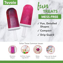 TOVOLO SILICONE CLASSIC POPSICLE MOLDS WITH TRAY (SUN RAY) - ICE POP MOLDS - Like New